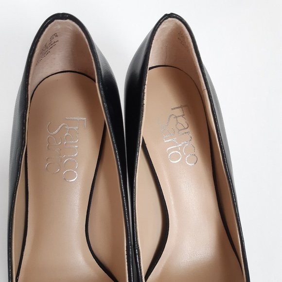 NEW | Franco Sarto | Black Leather Pumps 6M - Picture 5 of 9